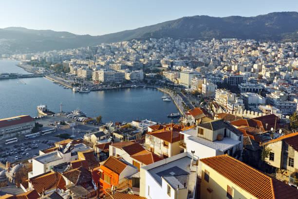 istock Amazing Panorama to Kavala, Greece 674098046