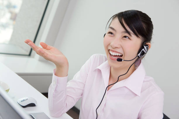 istock In a conversation on Skype business 674101974