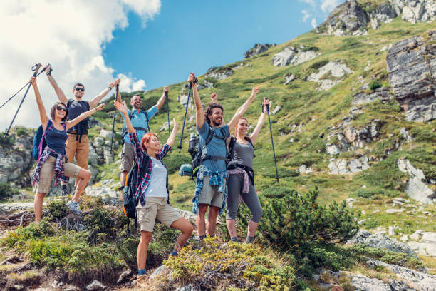 istock Friends hiking in Rila mountains 674111784