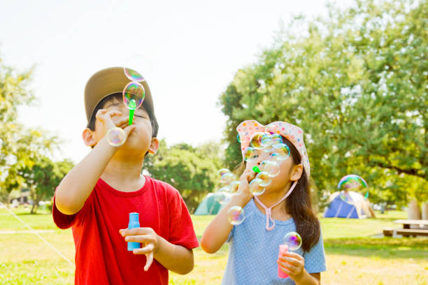 istock Bubbles make the ball girls and boys 674113950