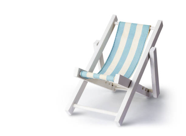 istock Beach chair isolated on white background with clipping path 674121166