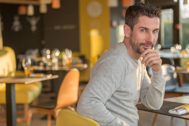 istock Portrait of a man in a restaurant 674123044