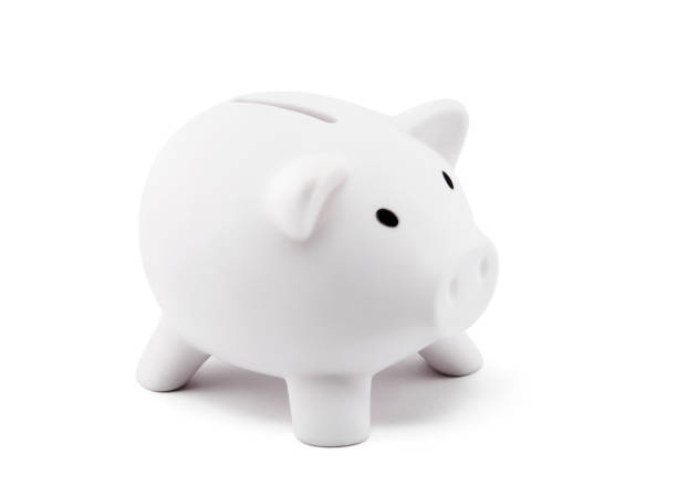 istock White piggy bank with clipping path 674138956