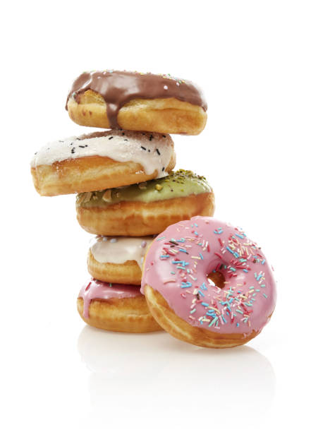 Donuts stack stock photo
