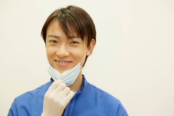istock Male dentists off the masks, smile 674146194