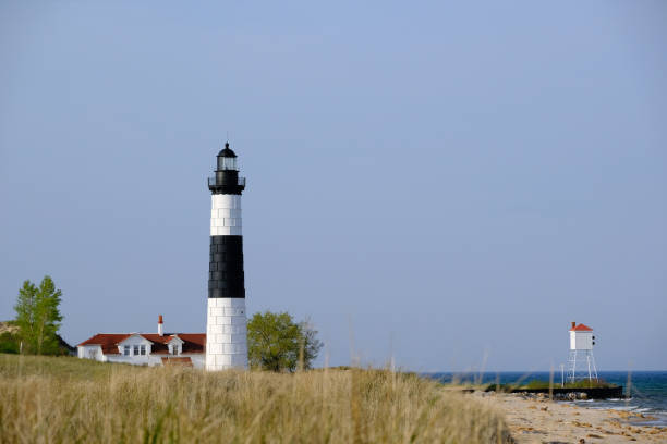 istock Big Sable Point Lighthouse in dunes, built in 1867 674146794