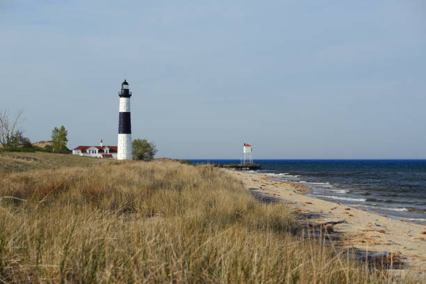 istock Big Sable Point Lighthouse in dunes, built in 1867 674146818