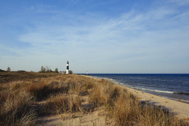 istock Big Sable Point Lighthouse in dunes, built in 1867 674146832
