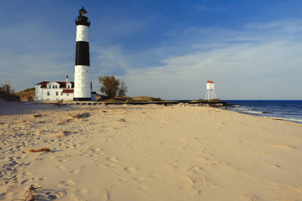 istock Big Sable Point Lighthouse in dunes, built in 1867 674146840