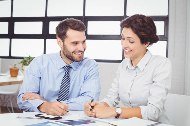 istock Business people working at desk 674147300