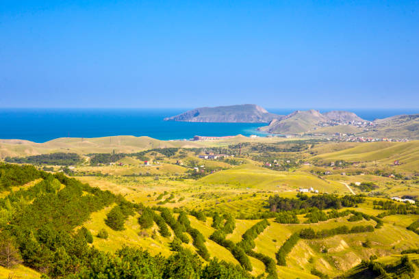 istock Beautiful crimean green landscape 674153550