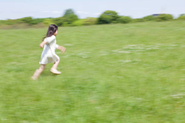 istock Through the Prairie girl 674154538