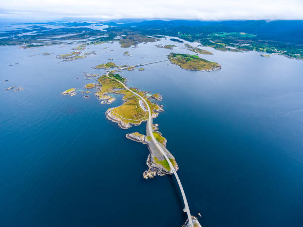 istock Atlantic Ocean Road aerial photography. 674159374