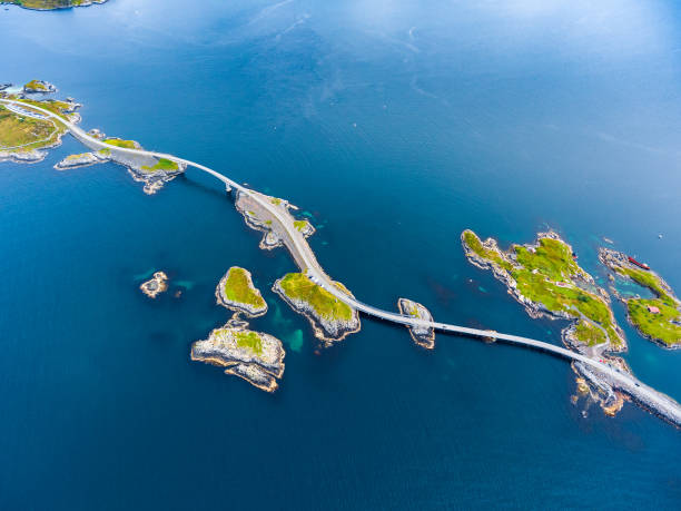 istock Atlantic Ocean Road aerial photography. 674159398