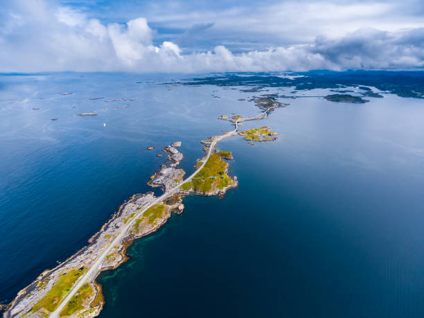 istock Atlantic Ocean Road aerial photography. 674159626