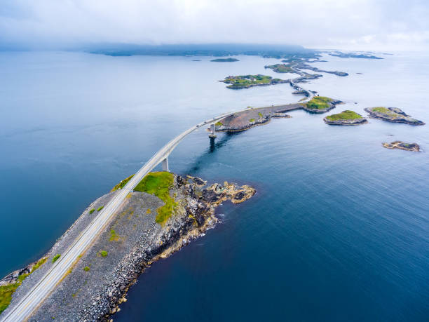 istock Atlantic Ocean Road aerial photography. 674159716