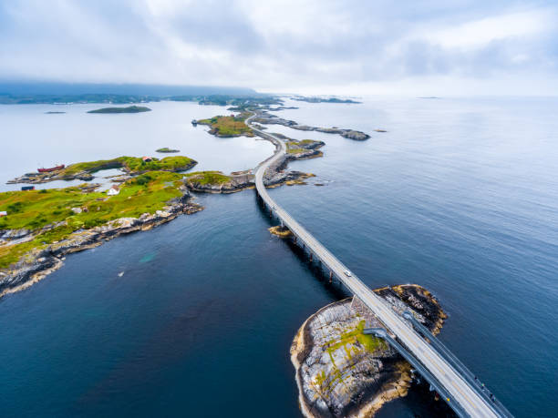 istock Atlantic Ocean Road aerial photography. 674159734