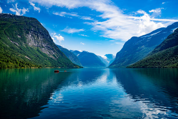 istock lovatnet lake Beautiful Nature Norway. 674159744