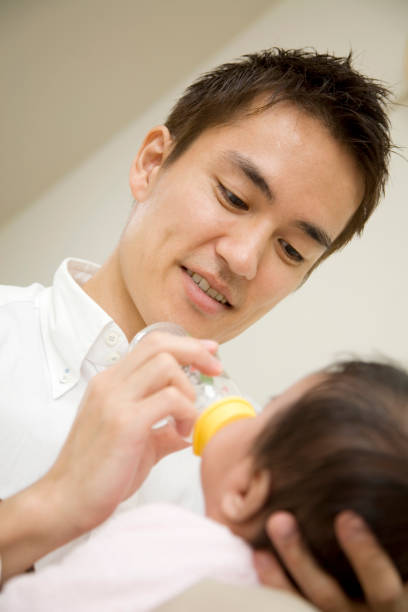 istock Drink the milk to the baby daddy 674165312