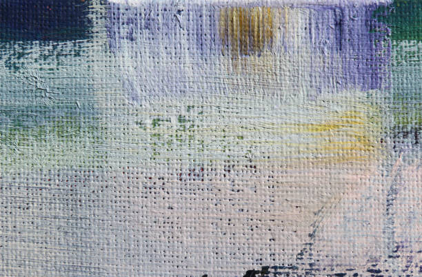 istock Abstract art background. Acrylic on canvas. Cold colors. Rough brush strokes of paint. Modern art. Contemporary art. 674165492