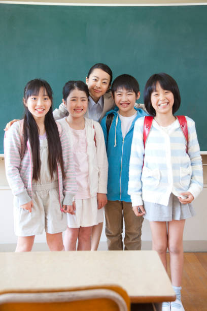 istock Smiley elementary school male and female teachers 674168860
