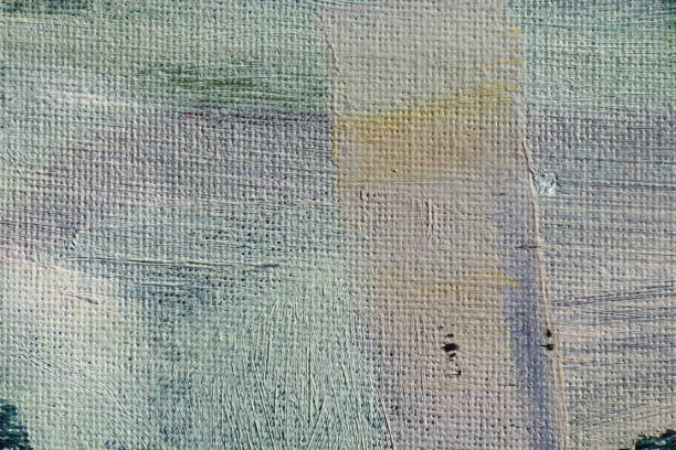 istock Abstract art background. Acrylic on canvas. Cold colors. Rough brush strokes of paint. Modern art. Contemporary art. 674169966