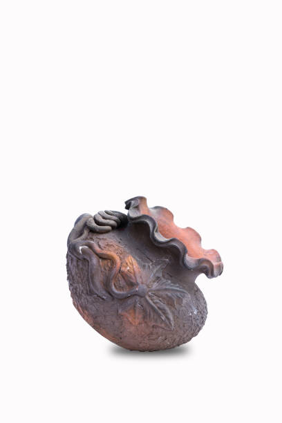 istock Pottery. clay pot isolated on white background. 674171748