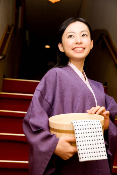 istock Hot springs and Japanese women 674181616