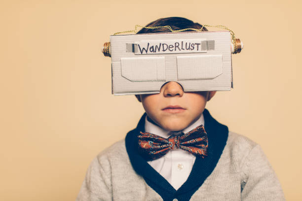 istock Young Male Nerd with Virtual Reality Headset 674187324