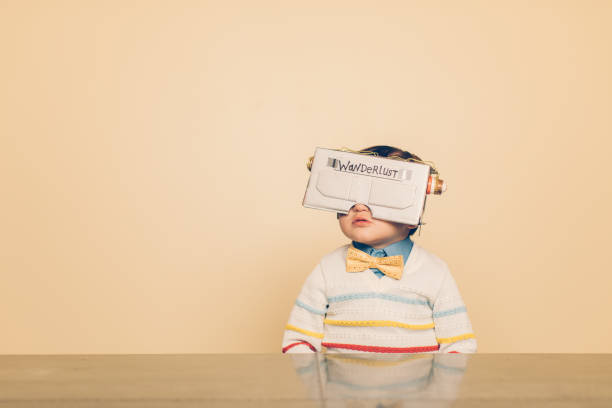istock Young Male Nerd with Virtual Reality Headset 674187346