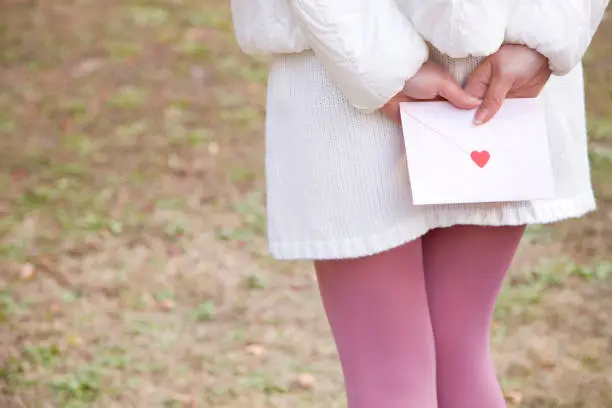 Photo of Woman with a love letter