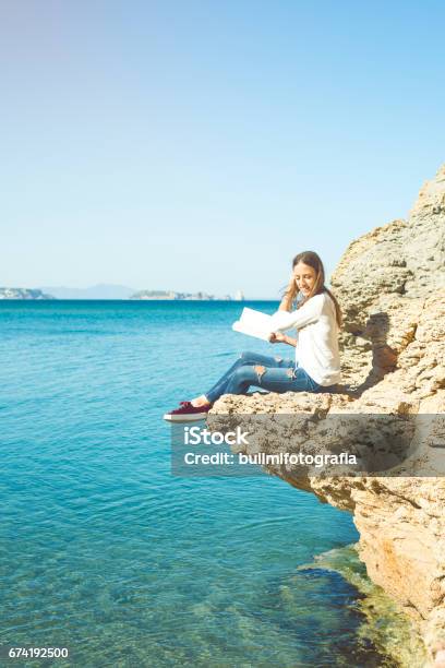 Girl Reading Stock Photo - Download Image Now - One Person, People, Photography