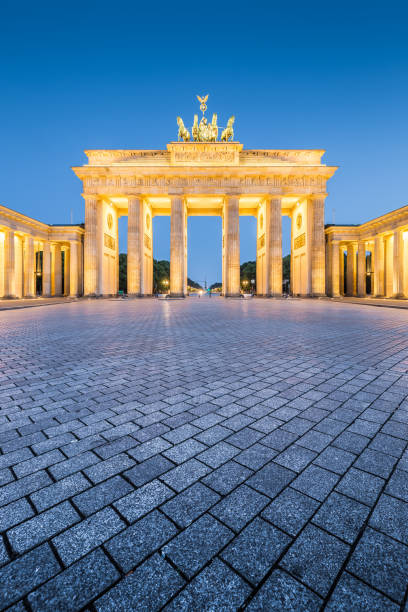 istock Brandenburg Gate in twilight, Berlin, Germany 674206068