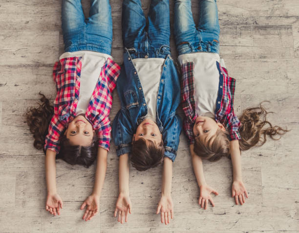 istock Happy stylish kids 674207208