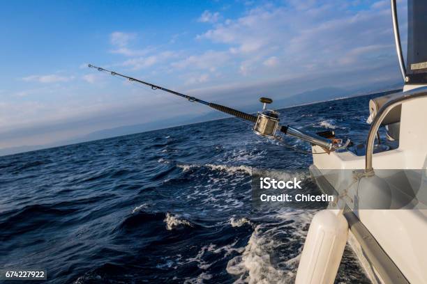 Deep Sea Sport Fishing With Rods An Reels Stock Photo - Download