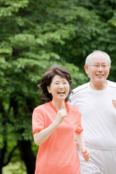 istock An elderly couple to Marathon in the Park 674228086