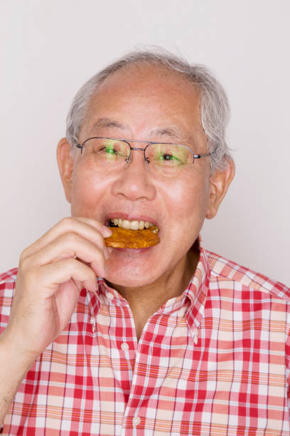 istock Old fossilised in rice crackers 674228844