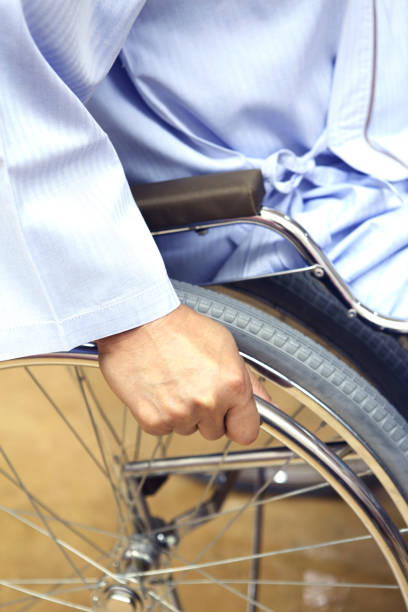 istock Hand pedal wheelchair 674228942