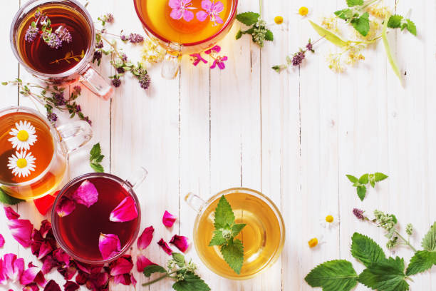 istock herbal tea on a white wooden background 674237528