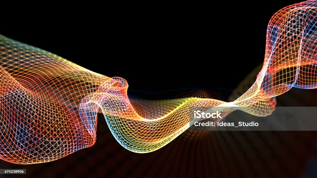 Wave Loop Abstract Abstract Wave Structure Scientific Background Stock Illustration ...