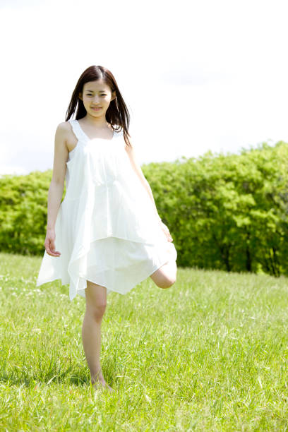 istock Woman standing on one foot 674244626