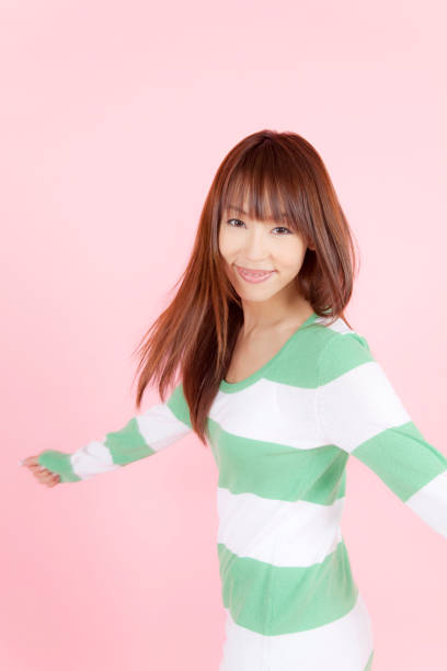 istock Women looked back with a smile 674244700