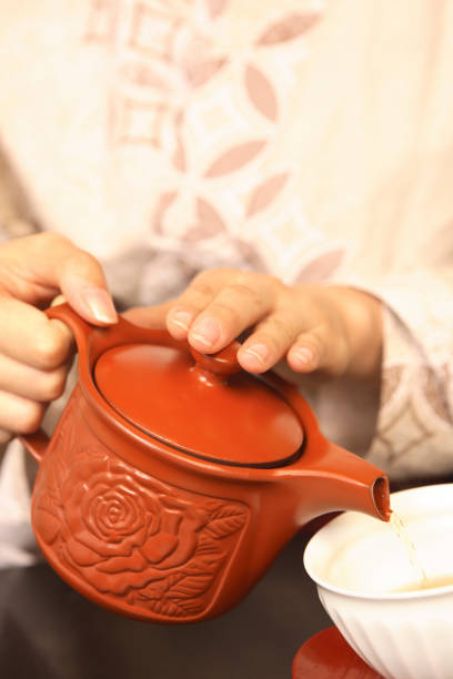 Ladies tea at hand