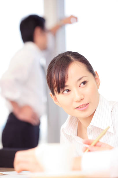 istock Career woman in a meeting 674271292