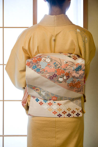 istock Women wearing a kimono from behind 674274766
