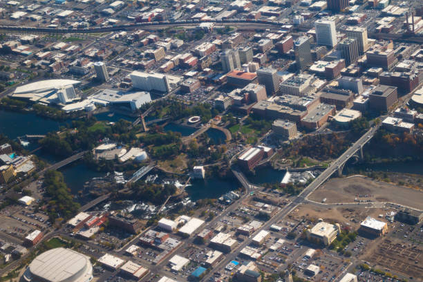 istock Aerial of Downtown Spokane 674278534