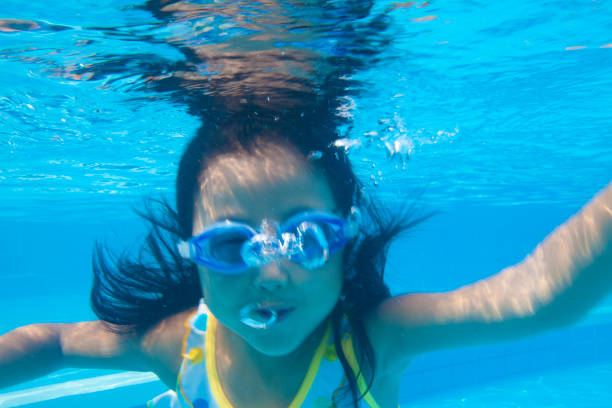 istock Dive into the underwater swimsuit girls 674278826