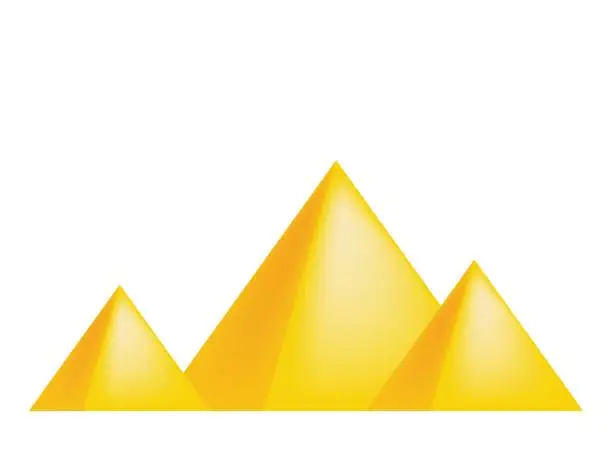 Vector illustration of egyptian pyramids vector symbol icon design