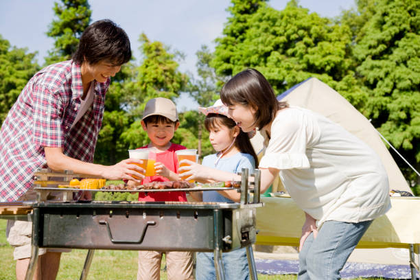 istock Families enjoy the BBQ 674286352