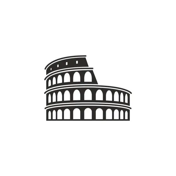 Vector illustration of Colosseum in Rome